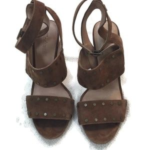 MADEWELL Octavia Suede Stud Heeled Sandals
